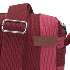 Megan Crossbody Bag - Mulberry and Pink Stripe
