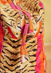 Namaste Tiger Stripe Wash Bag - Orange