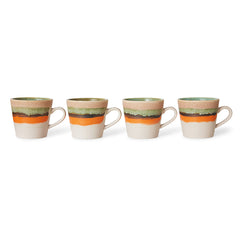 HKliving 70's Ceramics Cappuccino Mug - Burst
