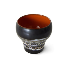 HKliving 70's Ceramics Lungo Mugs Basalt - Set of 2