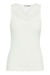 Fransa Hizamond Top - White