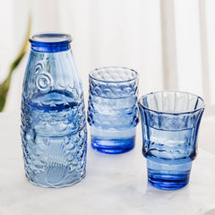 Uberstar Fish Stacking Drinking Glass - Set of 4 - Blue