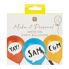 Write On Birthday Baloons -12 Pack