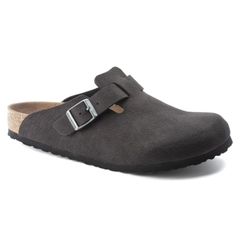 Birkenstock Boston VEGAN - Desert Dust Black