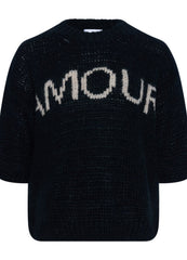 Noella Amour Knit - Black Off White