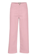 Fransa Hanna Wide Leg Jeans - Pink Frosting