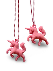90's Fuzzy Unicorn Necklace