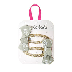 Rockahula Floral Sprig Twisty Bow Clips