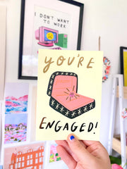 Kerrie Illustrates You're Engaged Card 