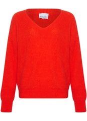 Noella Josie Knit Jumper - Fiery Red