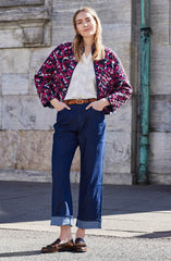 Fransa Claudine Jacket - Boho Very Berry