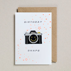 Petra Boase Birthday Snaps Camera Patch Card