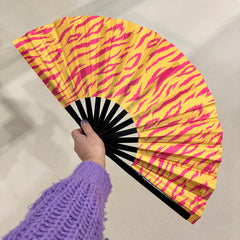 Esoteric London Statement Print Fan - Orange Tiger Print