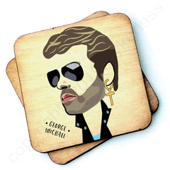 George Michael Wooden Coaster