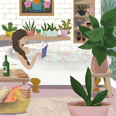 Pigment Productions Relaxing Bath Card