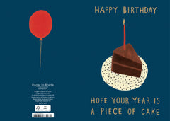 Roger La Borde Piece Of Cake Birthday Card