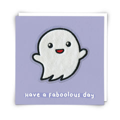 Redback Cards - Boo Ghost Moji Patch Card