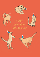 Roger La Borde Dogs In Blue Hats Birthday Card