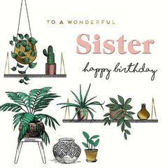 Pigment Productions Wonderful Sister Birthday Card