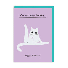 Ohh Deer - Too Busy For This Birthday Card