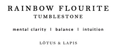 Lotus & Lapis Rainbow Flourite Tumblestone