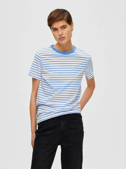 Selected Femme Striped T-Shirt - Blue