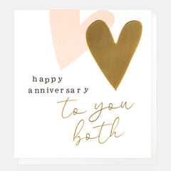 Caroline Gardner 2 Hearts Happy Anniversary Card