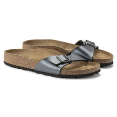 Birkenstock Madrid Birko-Flor Sandals - Metallic Black