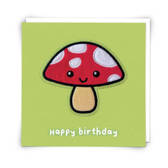 Redback Cards - Woody Mushroom Moji Patch Card