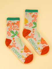 Powder Design - Ladies Ankle Socks Best Mum