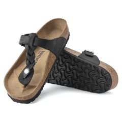 Birkenstock Gizeh Oiled Leather Sandals - Black