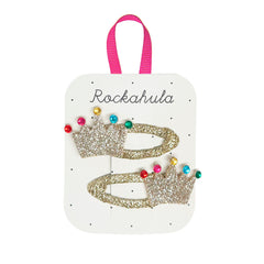 Rockahula Kids Glitter Crown Clips