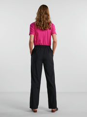 Pieces High Waisted Trousers - Black