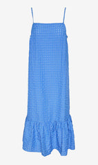 Pieces Sunny Midi Dress - Cornflower Blue