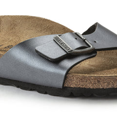 Birkenstock Madrid Birko-Flor Sandals - Metallic Black