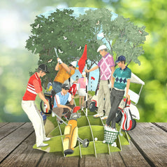 Me&McQ Golf World 3D Card