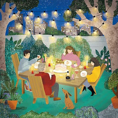 Pigment Productions Night Garden Scene Card