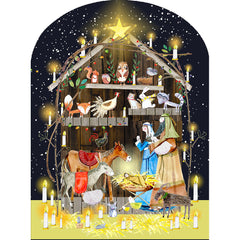 Real & Exciting Designs Advent Calendar - Nativity Animalso