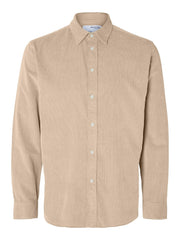 Selected Homme - Owen Cord Shirt-Oatmeal