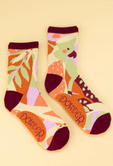 Powder Design - Ladies Ankle Socks Modern Parrot