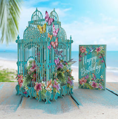 Me&McQ Tropical Cage 3D Card