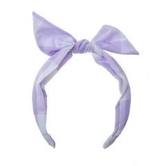 Rockahula Kids Check Tie Headband Lilac