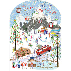 Real & Exciting Designs Advent Calendar - Merry Christmas Ski