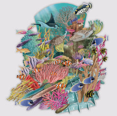 Me&McQ Reef Life 3D Card