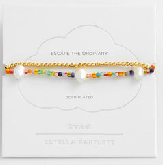 Estella Bartlett Rainbow Pearl Bracelet Set