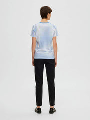 Selected Femme Striped T-Shirt - Blue