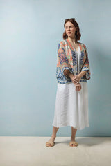 One Hundred Stars - Indian Summer Blue Kimono