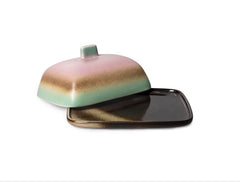 HKliving 70's Ceramics Butter Dish - Mercury