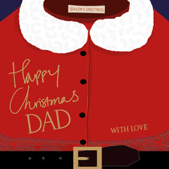 Real & Exciting Designs Christmas Card - Dad Santa