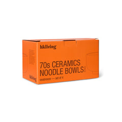 HKliving 70’s Ceramics Noodle Bowls Set - Seabreeze